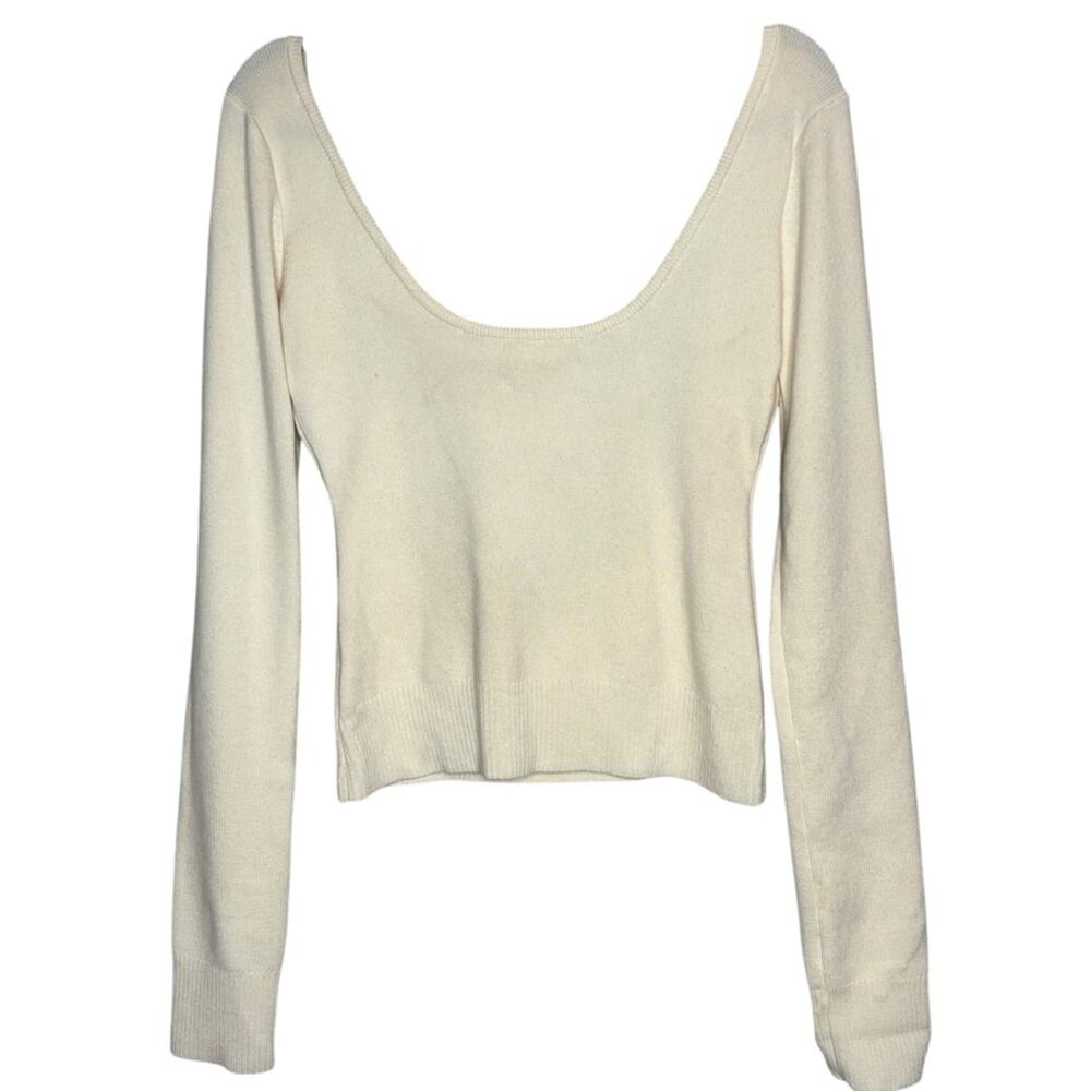 Monse Open Back Scoop Neck Sweater